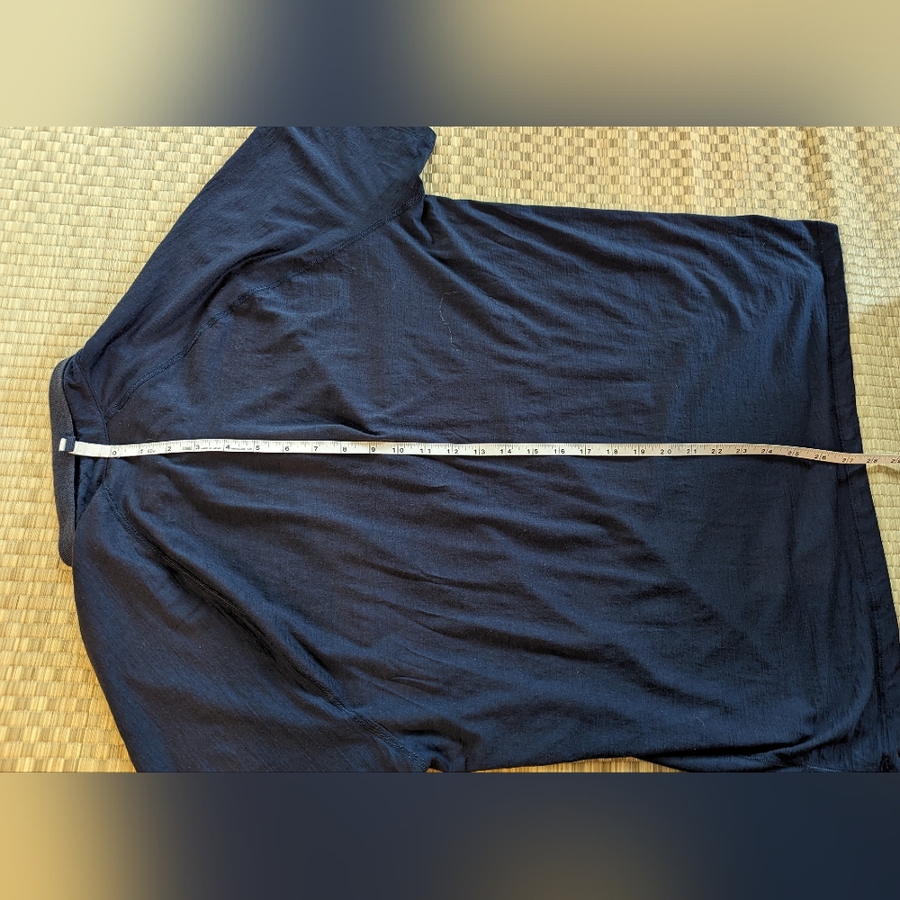Icebreaker Merino Wool Polo Navy Blue Men's Size XXL - Picture 5 of 6